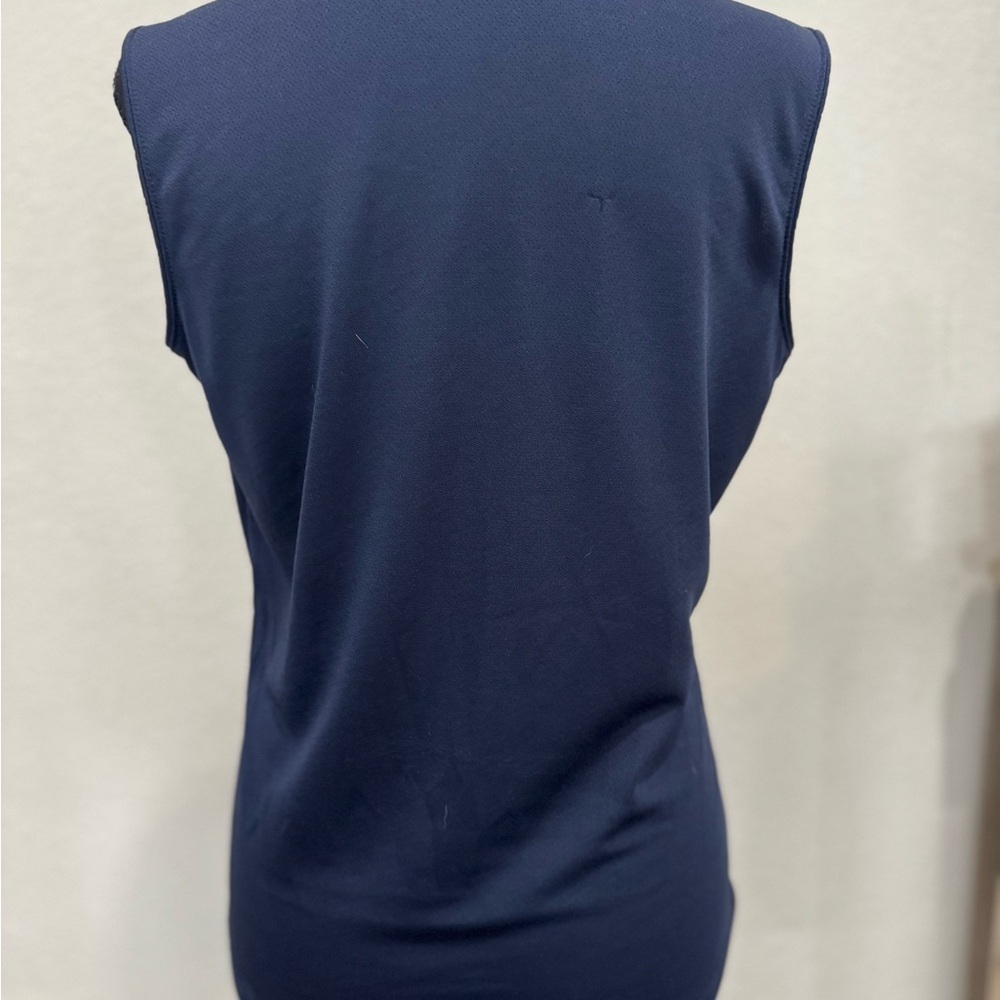 Navy Sleeveless Women's Top - Picture 4 of 5